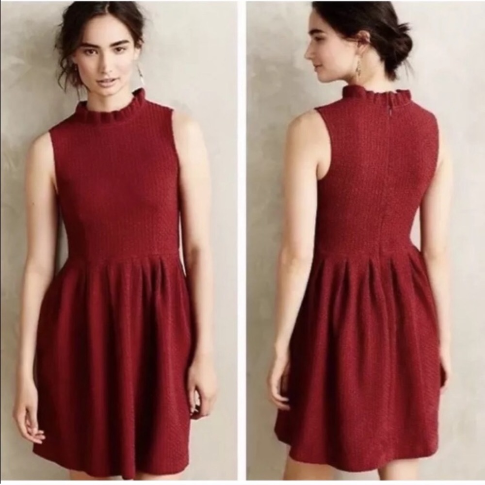SOLD Anthropologie Ganni Pinnacle Textured Sheath Dress - Picture 8 of 8